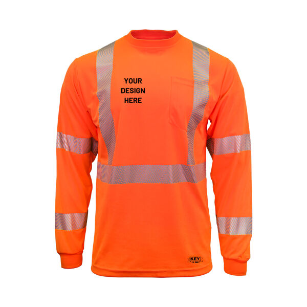 ANSI Class 3 Segmented Tape UltraSoft Long Sleeve Pocket Tee Thumbnail